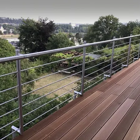 Aussichtszimmer Mit Modernem Glasbad Und Balkon * كوبلنس
